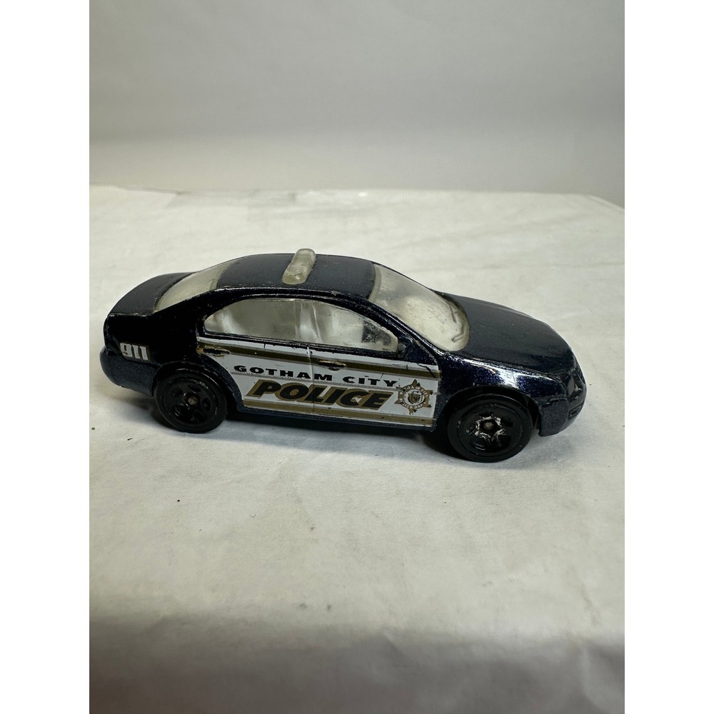Hot Wheels Gotham City Police Car Dark Blue Diecast Toy Vehicle Ford Fusion